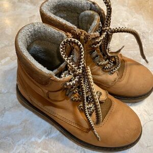 Zara Tan Kids Boots with Cozy Lining